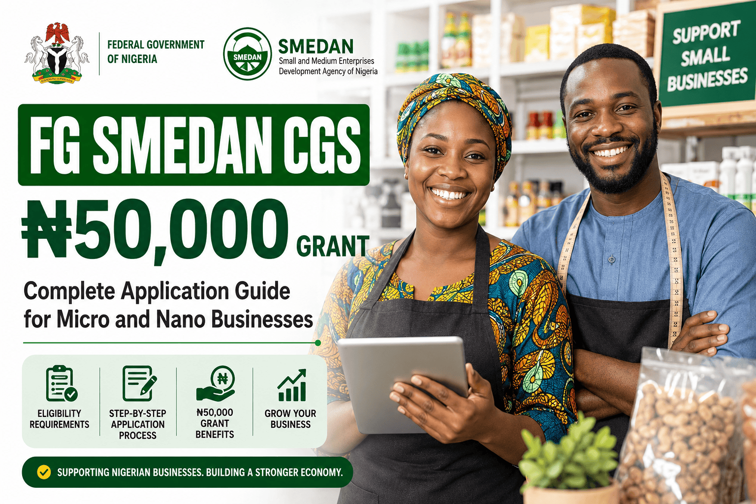 FG SMEDAN CGS ₦50,000 Grant